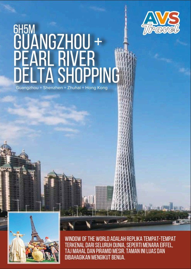6D5N Guangzhou + Pearl River Delta Shopping